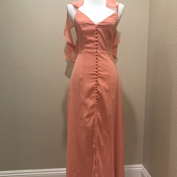 Peach colored dress - Picture 1 of 7